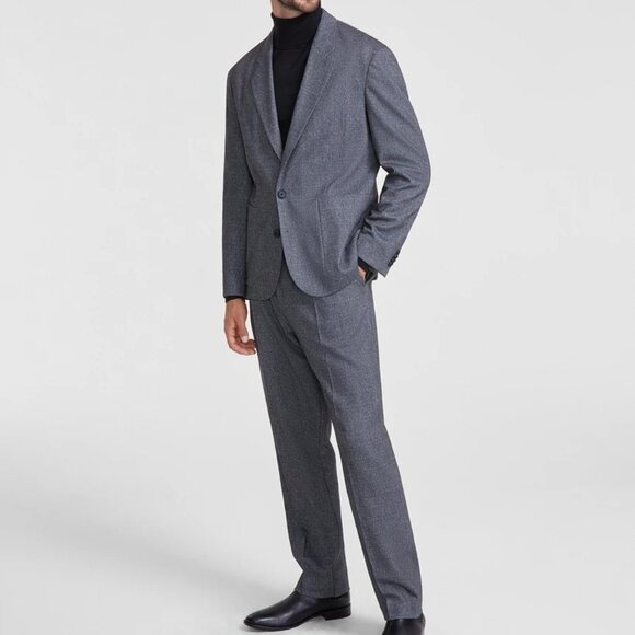 Hugo by Hugo Boss Mens 2-pc suit Gray Modern-Fit Patch Pocket Jacket Size 38S - Picture 1 of 15